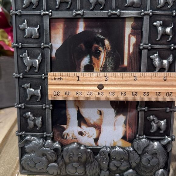 Vintage 3-D Dog Doggy Puppy Metal Frame New in Box - Picture 7 of 11